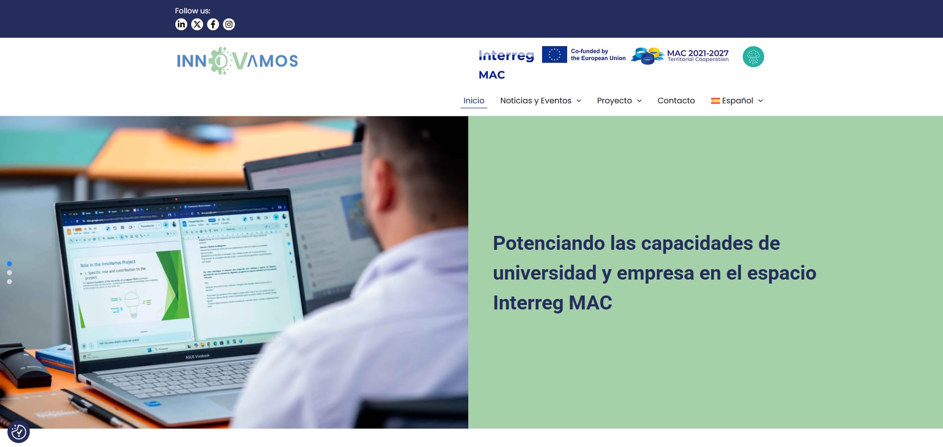 Screenshot INNOVAMOS